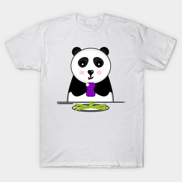 Panda Food T-Shirt by karlabarittodsgn